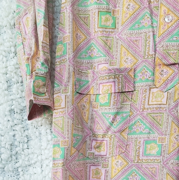 Vintage pastel coloured tunic xs/small - Picture 3 of 11